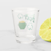 Gefühl Lucky mit einem Gold-Pot Schnapsglas (Rückseite)