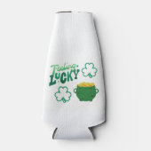 Gefühl Lucky mit einem Goldtopf auf einem Flaschenkühler (Vorderseite)