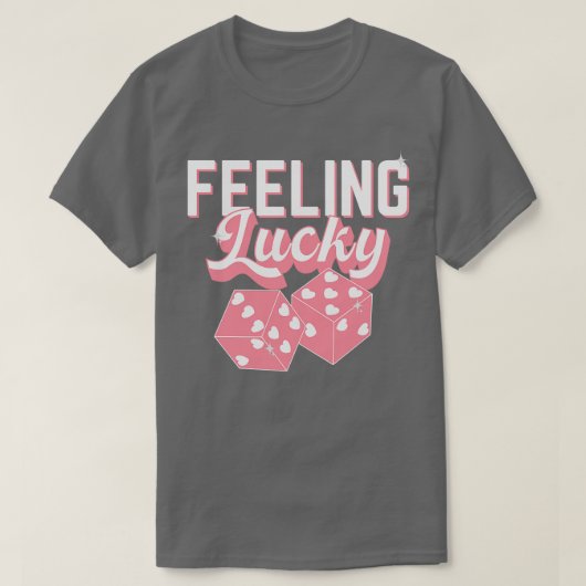 Gefühl Lucky Retro Valentine T-Shirt (Design vorne)