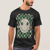Gefühl Lucky Smile Face St. Patrick Day T-Shirt (Vorderseite)