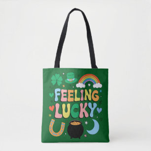 Gefühl Lucky St Patricks Day Charm Irish Kleeblatt Tasche