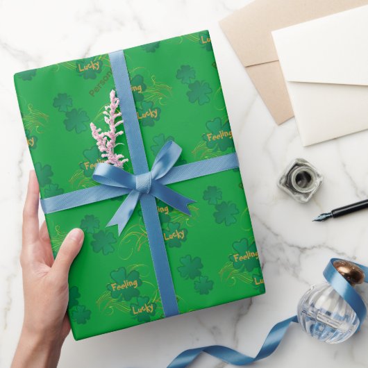 Gefühl Lucky St. Patrick's Day Geschenkpapier (Schenken)