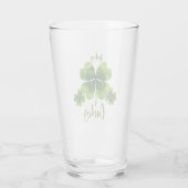 Gefühl Lucky St Patrick's Day Glass mit Kleeblatt Glas (Rückseite)