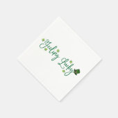 Gefühl Lucky St. Patrick's Day Kleeblatt Hat Serviette (Ecke)