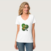 Gefühl Lucky St Patricks Day T-Shirt (Vorderseite Vollansicht)