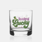 Gefühl Lucky St. Patrick's Day Whiskyglas (Vorderseite)