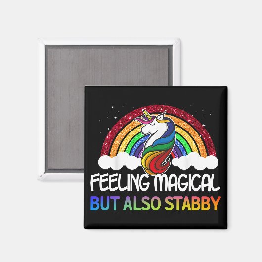 Gefühl magisch, aber auch stabil magnet (Vorderseite/Rückseite)