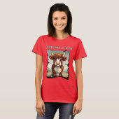 Gefühl Moody heute Highland Cow T-Shirt (Vorne ganz)