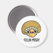 Gefühl Mushy Funny Mushroom Food Puff Magnet (Vorderseite/Rückseite)