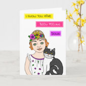 Gefühl nach unten | Förderung und Unterstützung Karte (Gelbe Blume)