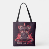 Gefühl Niedlich als Hell Tasche (Rückseite)