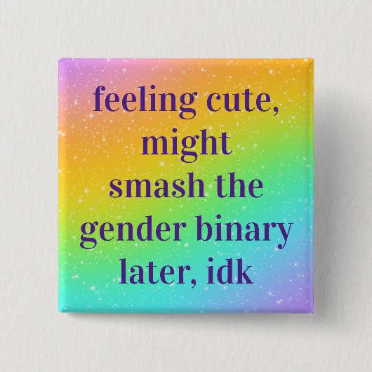 Gefühl Niedlich könnte die Binärtaste für Geschlec Button (Vorderseite)