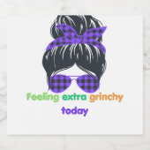 Gefühl noch grinchig bierflaschenetikett (Einzelnes Label)