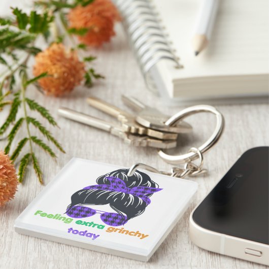 Gefühl noch grinchig schlüsselanhänger (Vorderseite rechts)