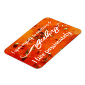 "Gefühl" Orange Sacral Chakra Words Magnet (Linke Seite)