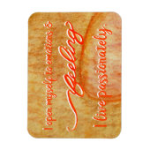 "Gefühl" Orange Sacral Chakra Words Magnet (Vertikal)