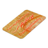 "Gefühl" Orange Sacral Chakra Words Magnet (Linke Seite)