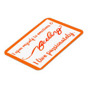 "Gefühl" Orange Sacral Chakra Words Magnet (Linke Seite)