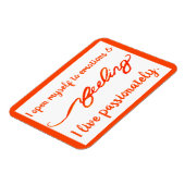 "Gefühl" Orange Sacral Chakra Words Magnete (Linke Seite)