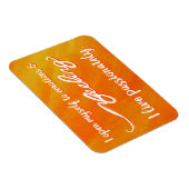 "Gefühl" Orange Sacral Chakra Words Magnete (Rechte Seite)