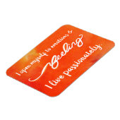 "Gefühl" Orange Sacral Chakra Words Magnete (Linke Seite)