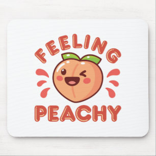 Gefühl Peachy Peach Fruit Happy Kawaii Mousepad