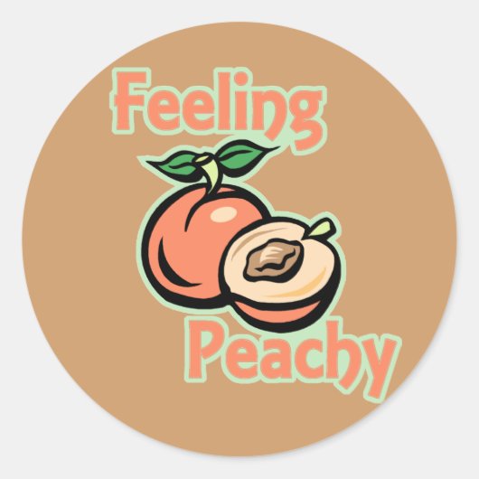 Gefühl Peachy Stickers (Vorderseite)