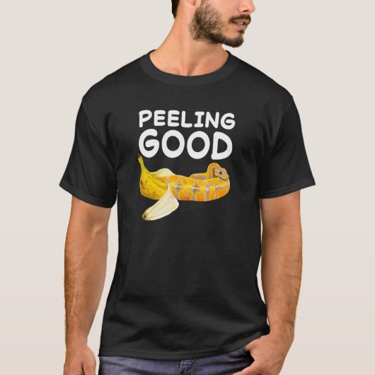Gefühl Peeling gute Banana Ball Python Schlange Re T-Shirt (Vorderseite)