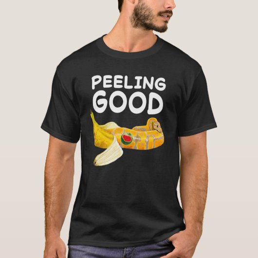 Gefühl Peeling gute Banana Ball Python Schlange Re T-Shirt (Vorderseite)