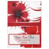 Gefühl Rot mit Multifunktionsleiste Klemmbrett (Rückseite)