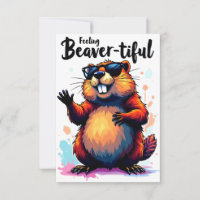 Gefühl Schön - Funny Beaver Grafik