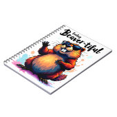 Gefühl Schön - Funny Beaver Grafik Notizblock (Linke Seite)