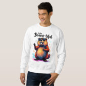 Gefühl Schön - Funny Beaver Grafik Sweatshirt (Vorne ganz)