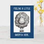 GEFÜHL SHEEPISH APOLOGY CARD KARTE (Gelbe Blume)