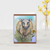 Gefühl Sheepish Karte (Gelbe Blume)