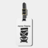 Gefühl Sinister Funny Raccoon Gepäckanhänger (Vorderseite vertikal)