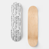 Gefühl so, dass Niedliches Textdesign erschüttert Skateboard (Vorderseite)