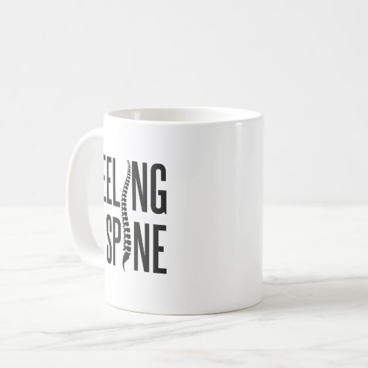 Gefühl Spine Chiropraktiker Kaffeetasse (Vorderseite Links)