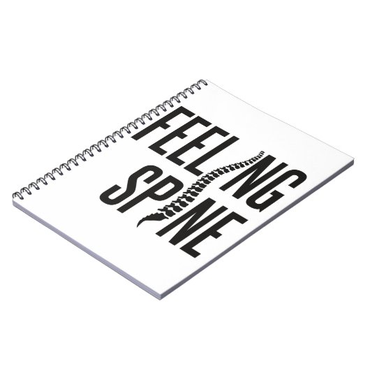 Gefühl Spine Chiropraktiker Notizblock (Linke Seite)