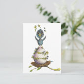 Gefühl Springy Postkarte (Stehend Vorderseite)