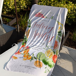 Gefühl Spritzy | Citrus Bachelorette Weekend Strandtuch