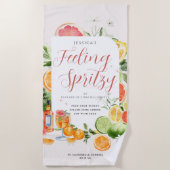 Gefühl Spritzy | Citrus Bachelorette Weekend Strandtuch (Vorderseite)