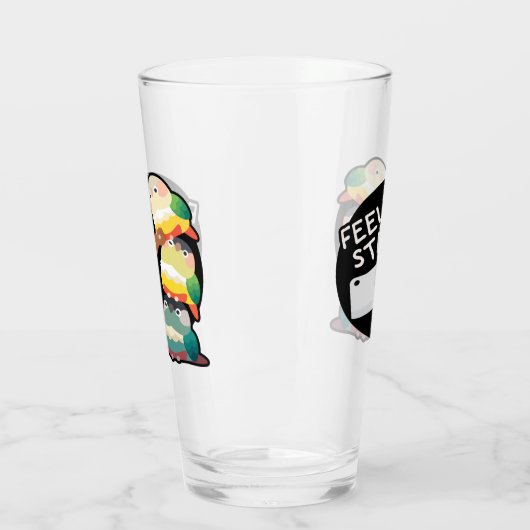 Gefühl Stabby Glas (Links)