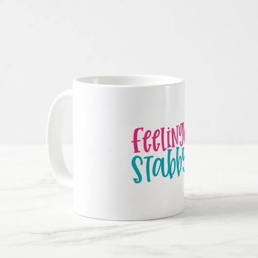 Gefühl Stabby Kaffeetasse (Vorderseite Links)