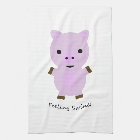 Gefühl Swine Pig Geschirrtuch (Vertikal)