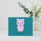Gefühl Swine Pig Postkarte (Stehend Vorderseite)