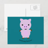 Gefühl Swine Pig Postkarte (Vorne/Hinten)