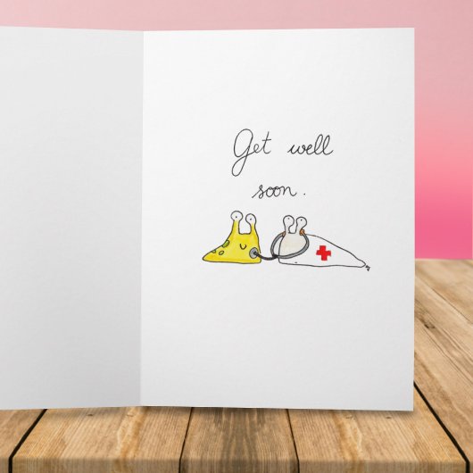 Gefühl träge? Geht es bald gut. Grußkarte Karte