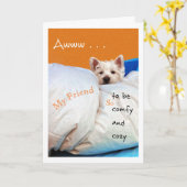 Gefühl verbessern meinen Freund-, gemütlichen und Karte (Gelbe Blume)