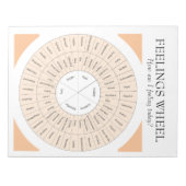 Gefühl Wheel DBT Tool Emotion Notizblock (Vorderseite)